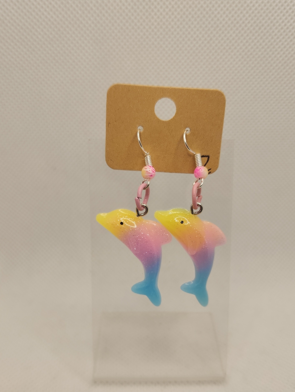 Rainbow Dolphin Dangle Earrings 2